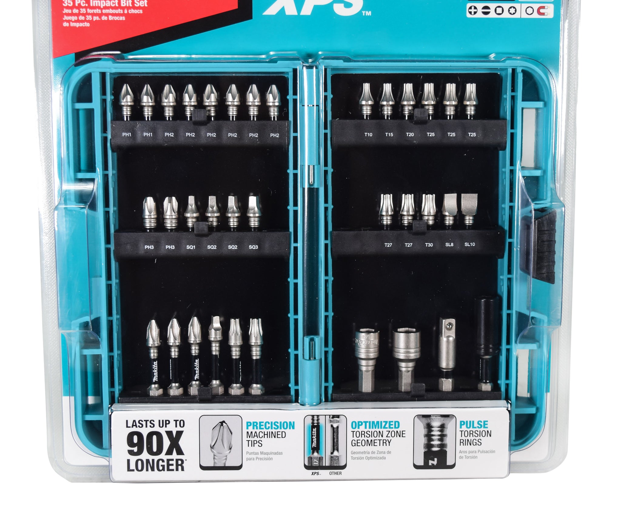 Makita E-01666 35 Pc. Heavy Duty XPS Magnetic Impact Bit Set
