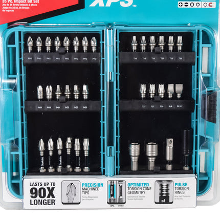 Makita E-01666 35 Pc. Heavy Duty XPS Magnetic Impact Bit Set