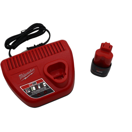 Milwaukee M12 Cordless PEX Expander Kit – 12V Lithium-Ion Auto-Rotating PEX-A/F1960 Expansion Tool with 1/2", 3/4", 1" Expansion Heads, Expander Grease, Hard Case, Charger, M12 REDLITHIUM Battery (x2)