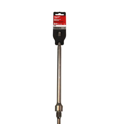 Milwaukee 13-Inch SDS-Plus Core Bit Adapter – Heavy-Duty Steel Adapter for SDS-Plus Rotary Hammers – Enables Use of Core Bits for Concrete, Masonry/Stone Drilling – Durable, Precision-Machined Design