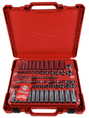 Milwaukee 48-22-9008 3/8 in. Drive 56pc Ratchet & Socket Set (SAE & Metric)