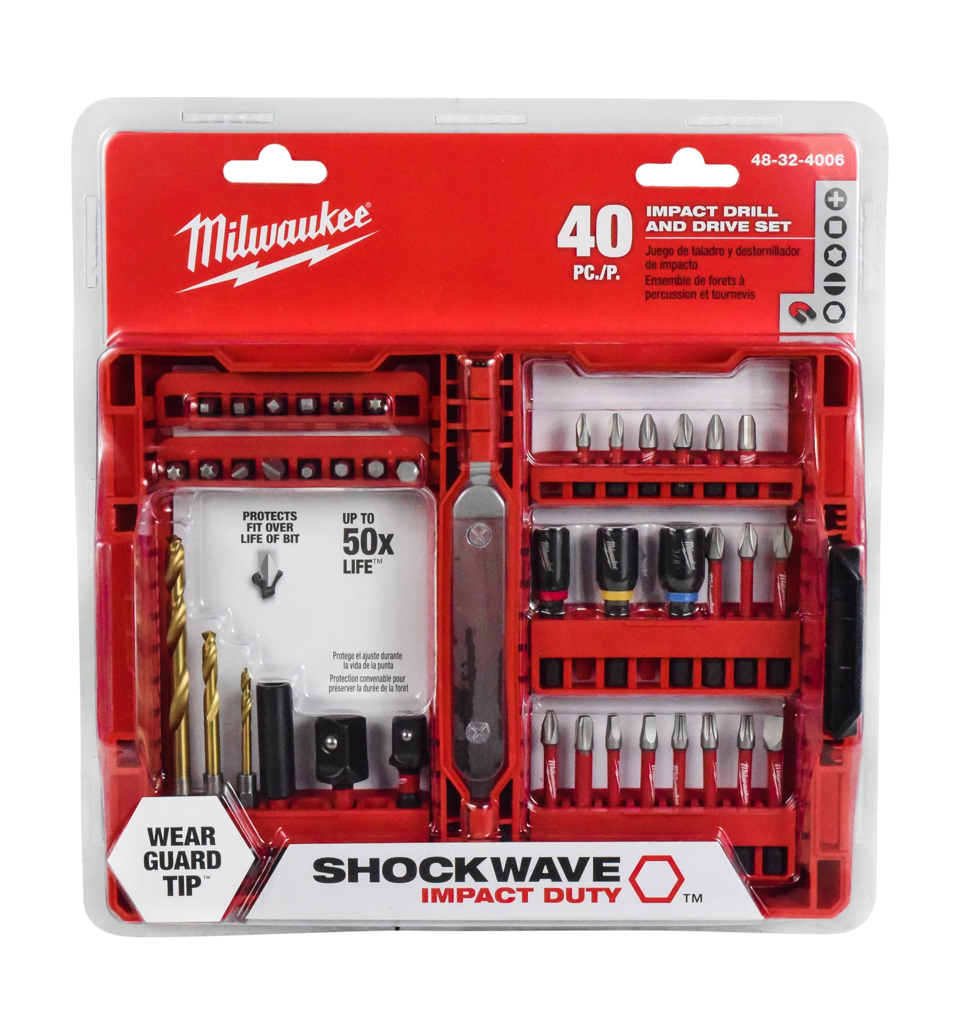 Milwaukee Electric Tool 48-32-4006 Shockwave Bit Set (40 Piece)