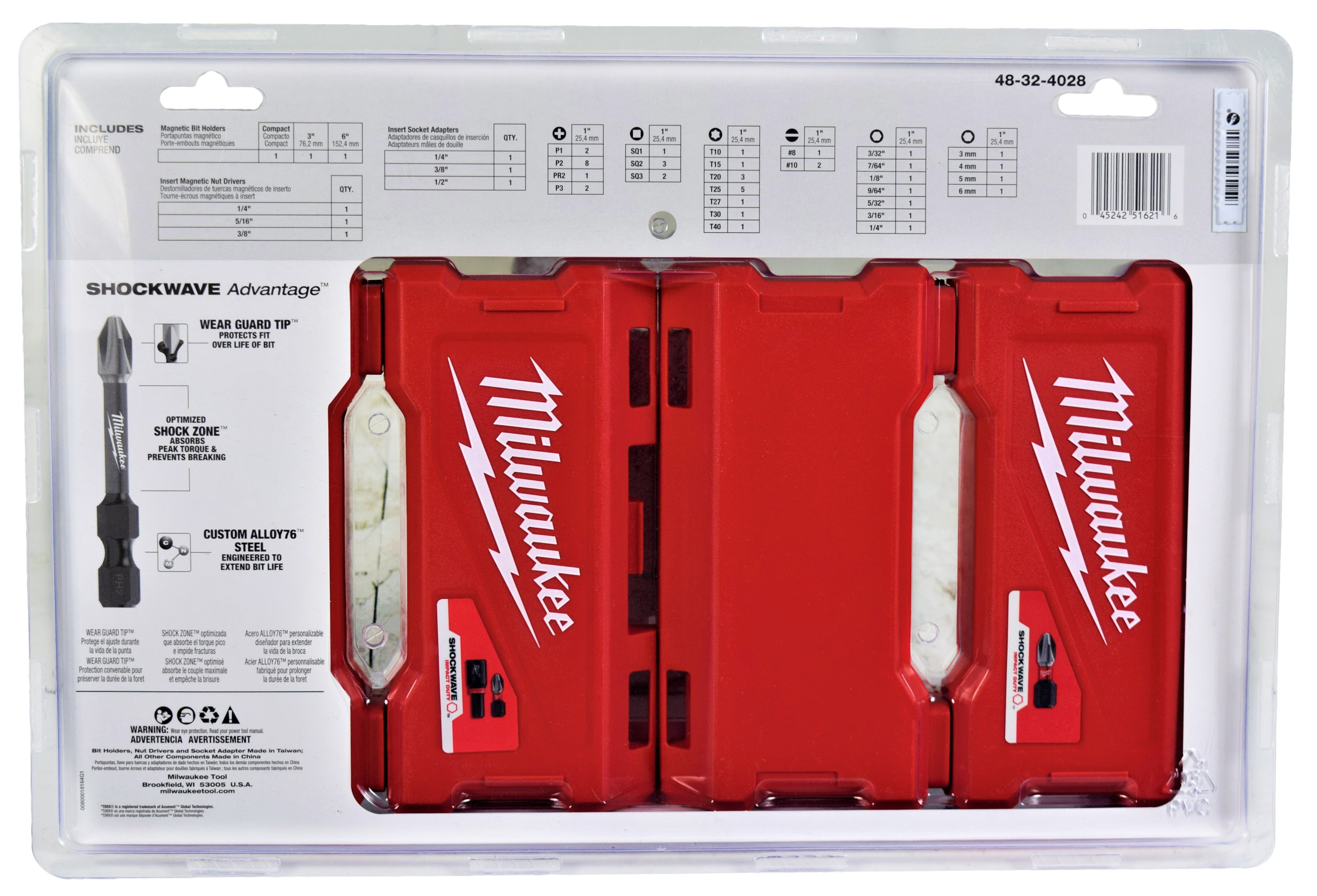 Milwaukee 48-32-4028 Shockwave Impact Duty Driver Bit Set (55-Piece)