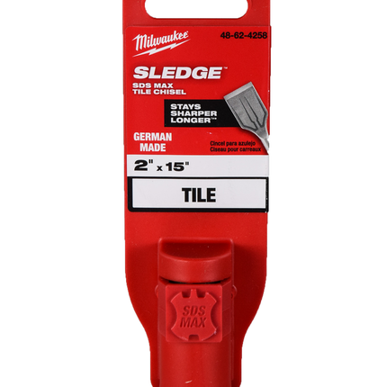 Milwaukee 48-62-4258 SDS Max Shank 2" X 15" Steel Tile Chisel Bit
