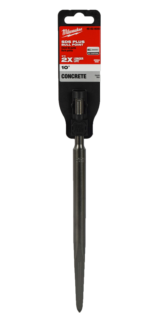Milwaukee 48-62-6050 SDS-PLUS Self 10" sharpening bullet point bit