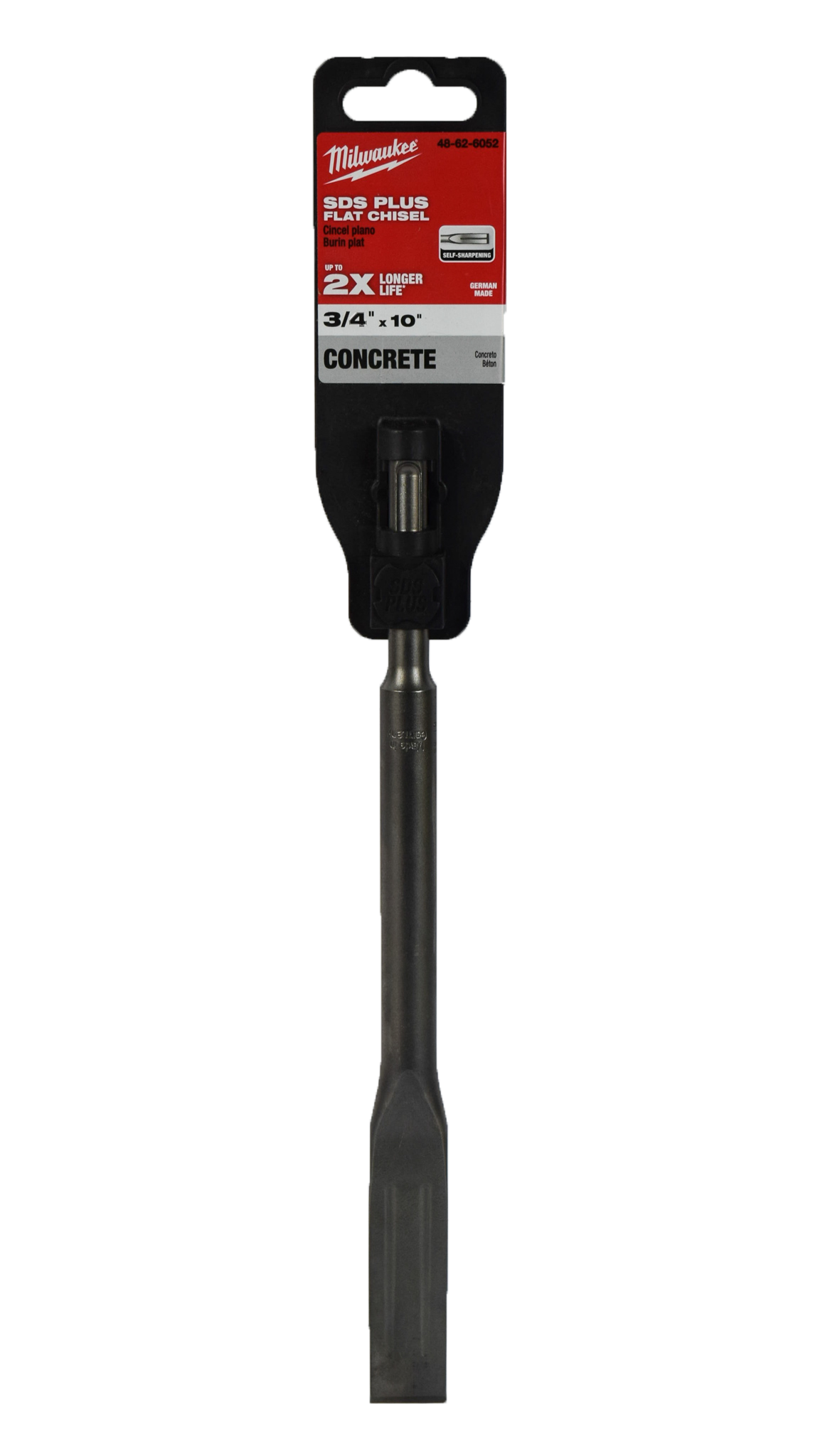 Milwaukee 48-62-6052 SDS-PLUS Self sharpening 3/4" x 10" Flat Chisel Bit