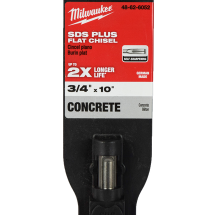 Milwaukee 48-62-6052 SDS-PLUS Self sharpening 3/4" x 10" Flat Chisel Bit