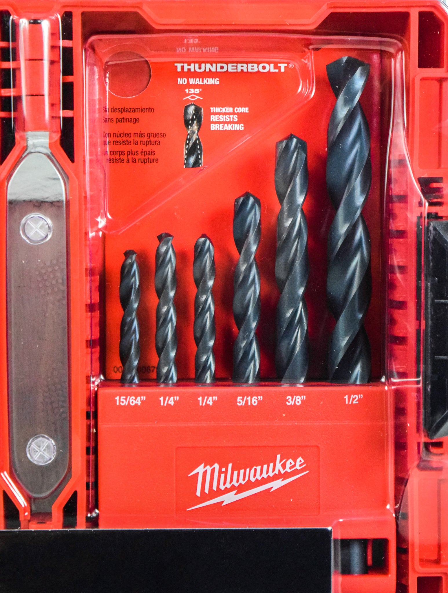 Milwaukee Tool 48-89-2801 Jobber Length Drill Bit Set 1/16 - 1/2 Inch Thunderbolt