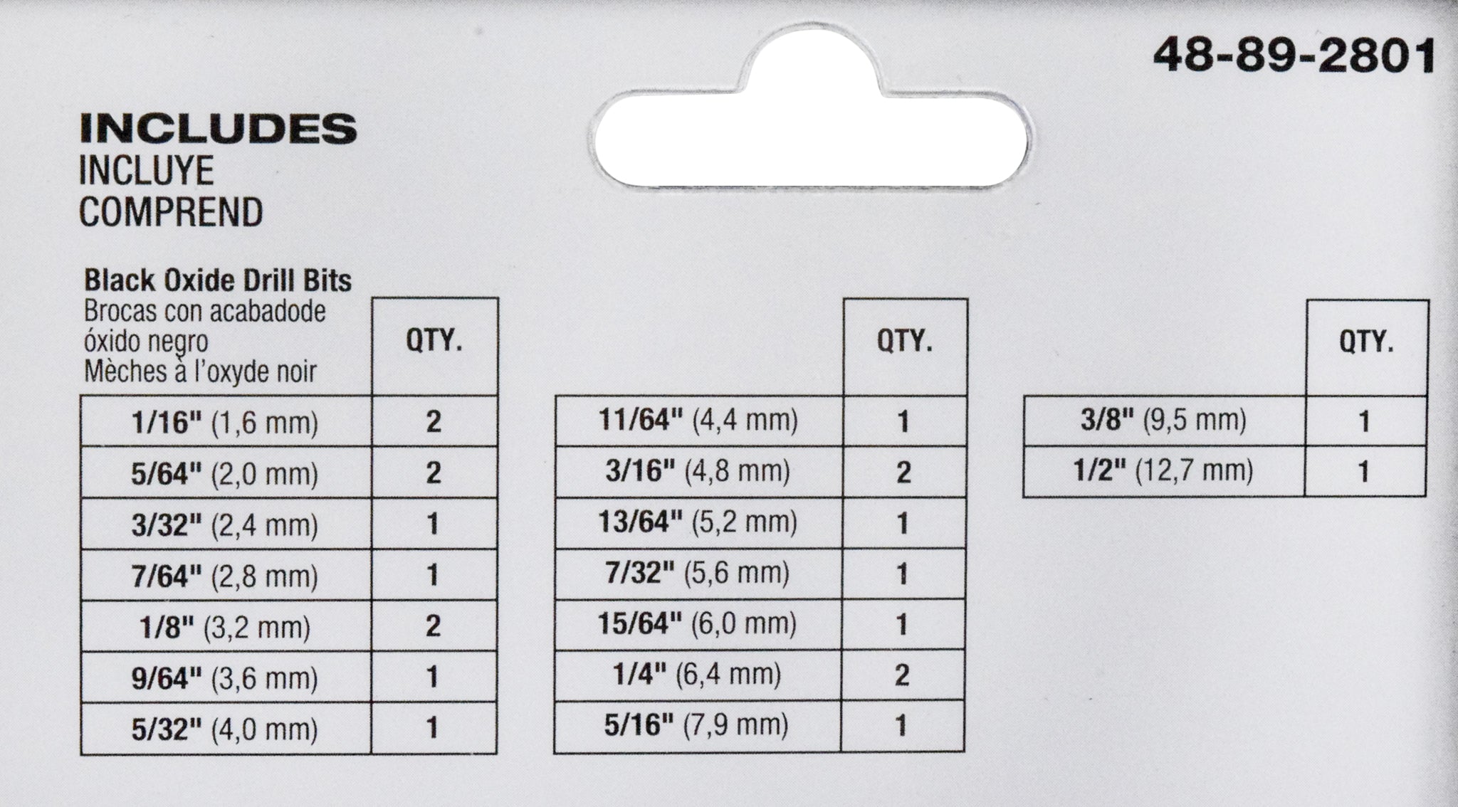Milwaukee Tool 48-89-2801 Jobber Length Drill Bit Set 1/16 - 1/2 Inch Thunderbolt