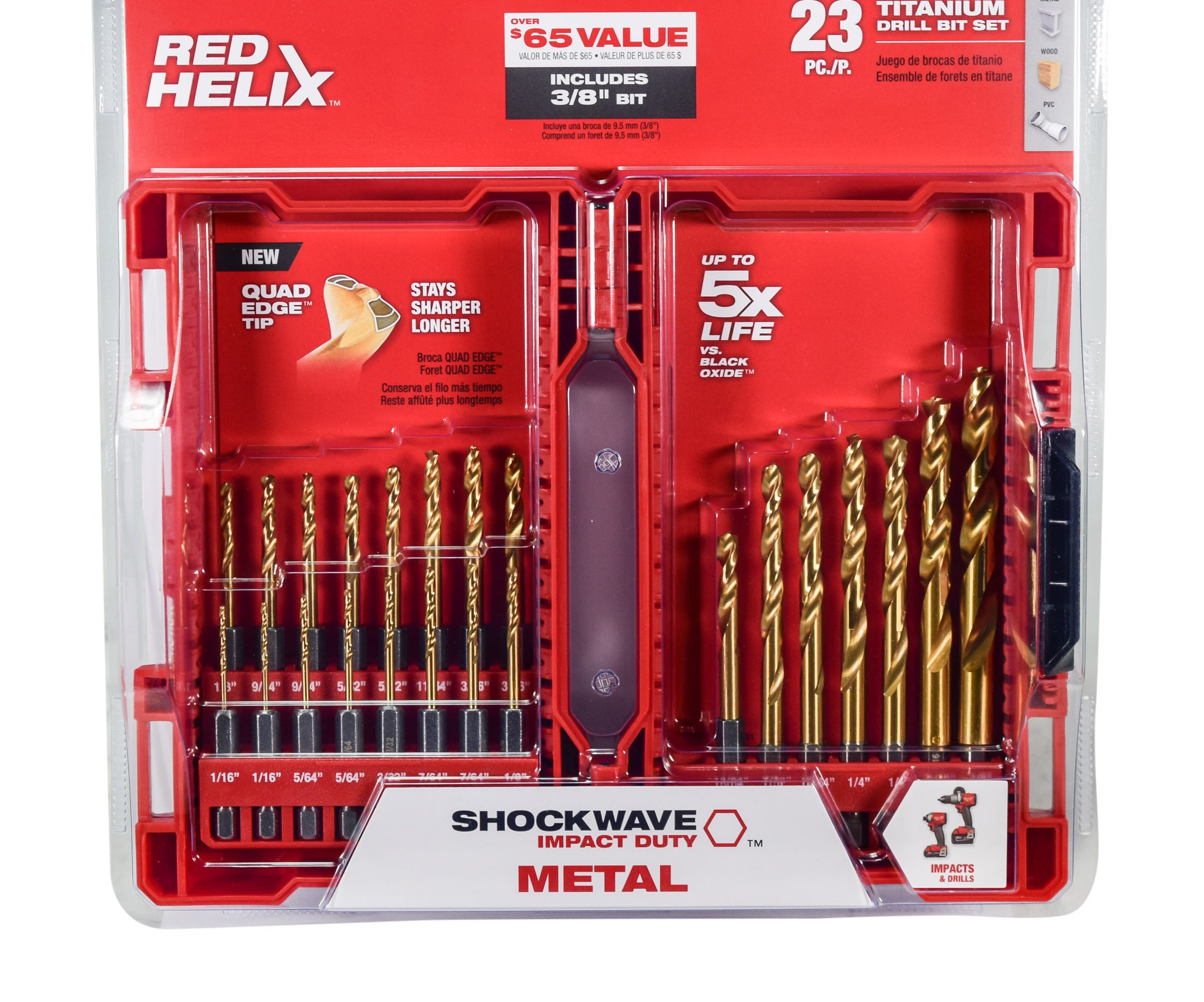Milwaukee 48-89-4631 23 pc Titanium Drill Bit kit