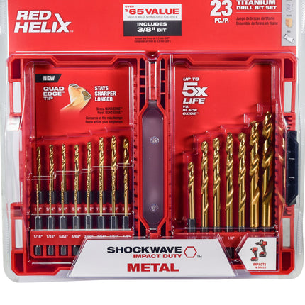 Milwaukee 48-89-4631 23 pc Titanium Drill Bit kit