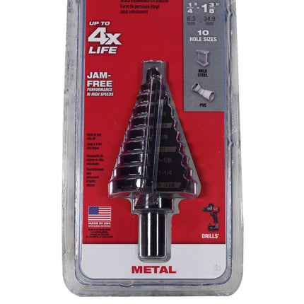 #5 Step Drill Bit, 1/4" - 1-3/8" by 1/8"