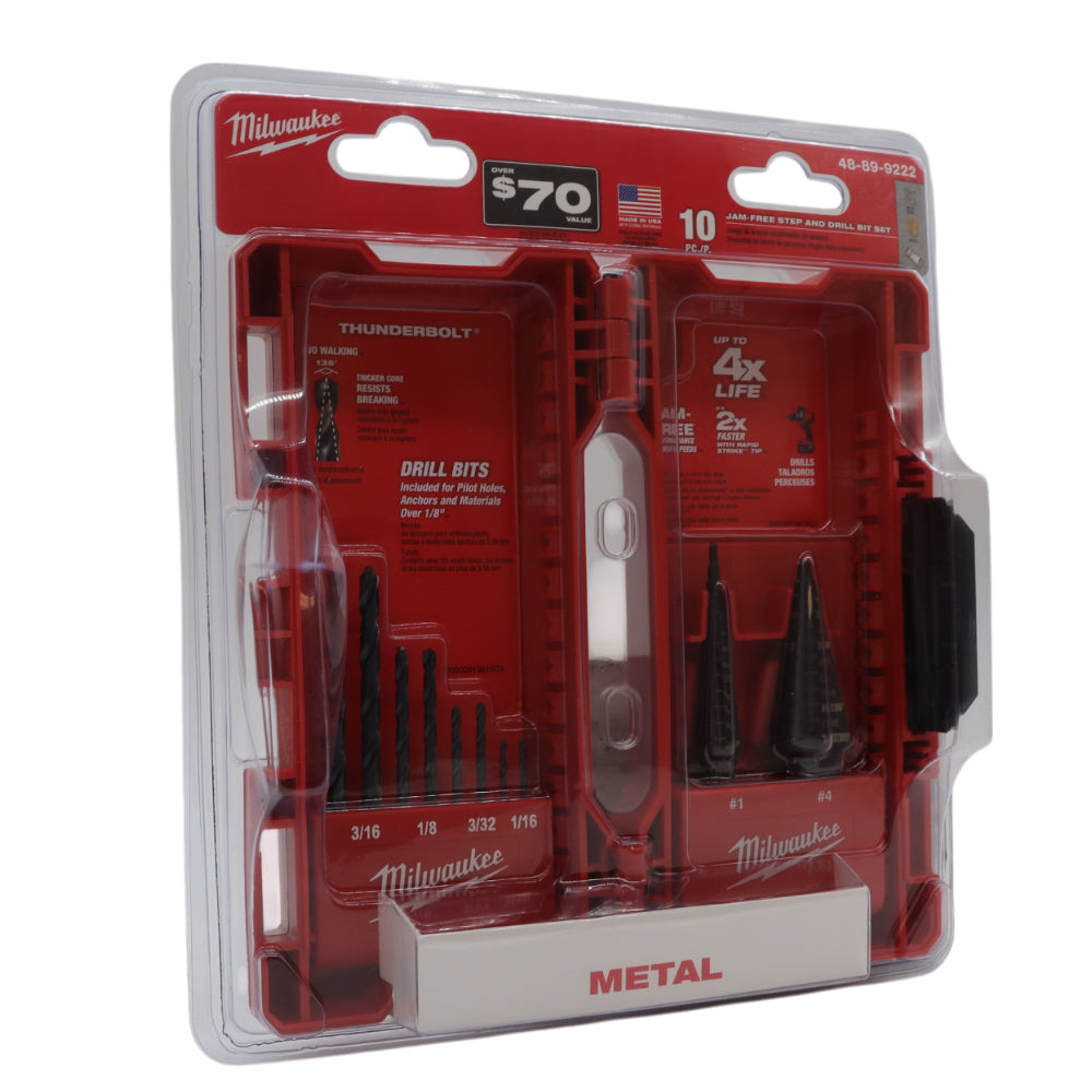 Milwaukee 48-89-9222 10 Piece Drill Bit Set