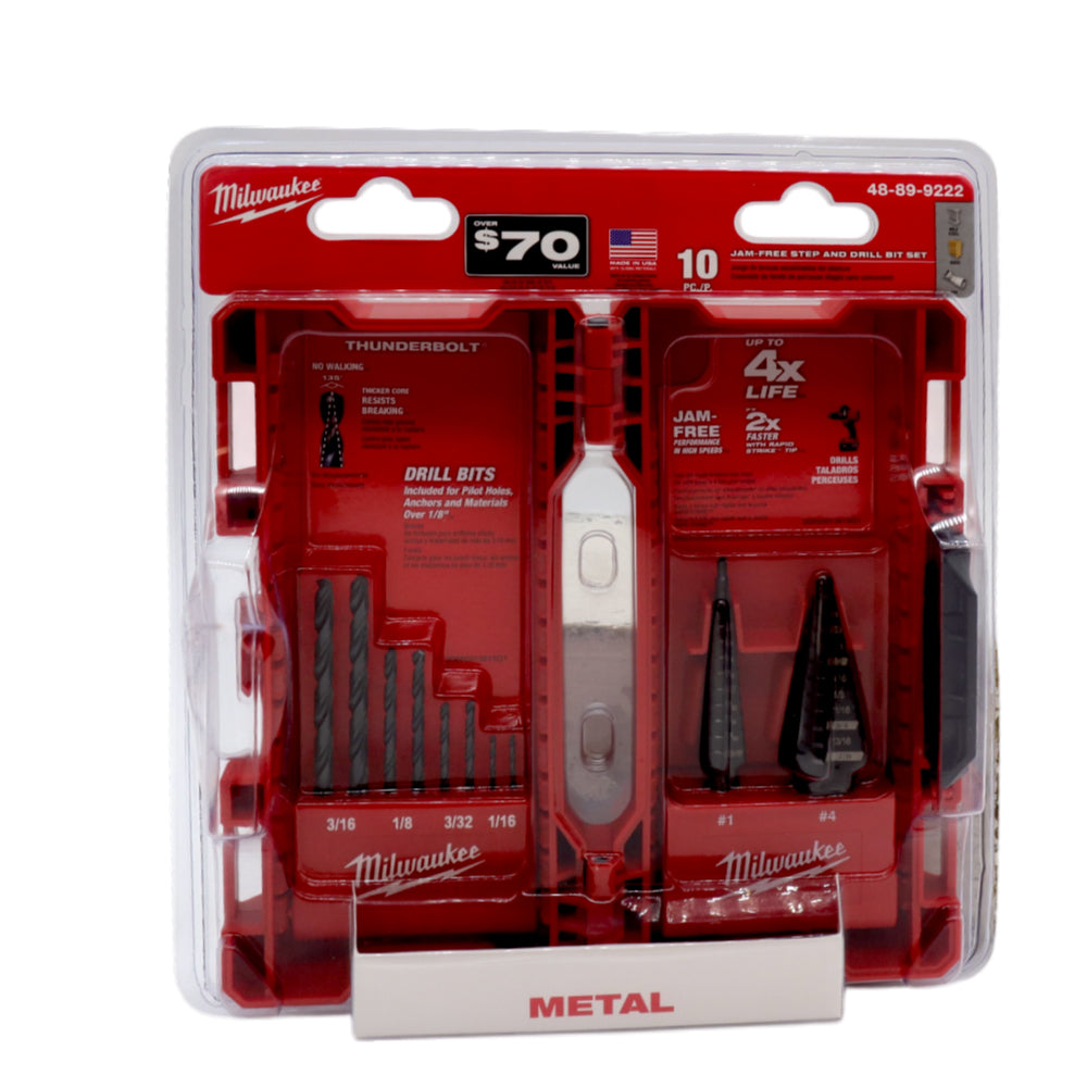 Milwaukee 48-89-9222 10 Piece Drill Bit Set