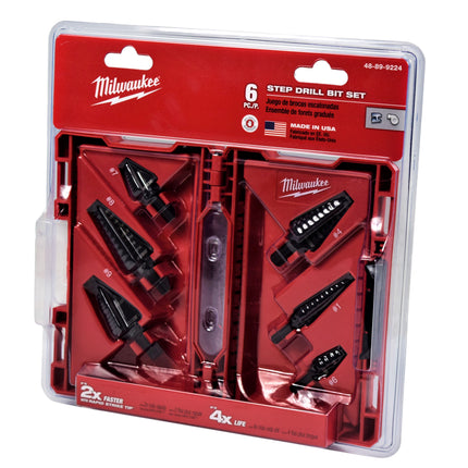 Milwaukee 48-89-9224 Black Oxide Step Drill Bit Set (6-Piece)