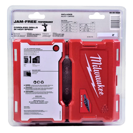 Milwaukee 48-89-9224 Black Oxide Step Drill Bit Set (6-Piece)