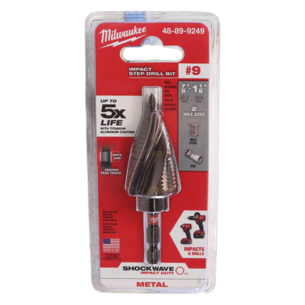 MILWAUKEE 48-89-9249 SHOCKWAVE Impact Duty Step Drill Bit