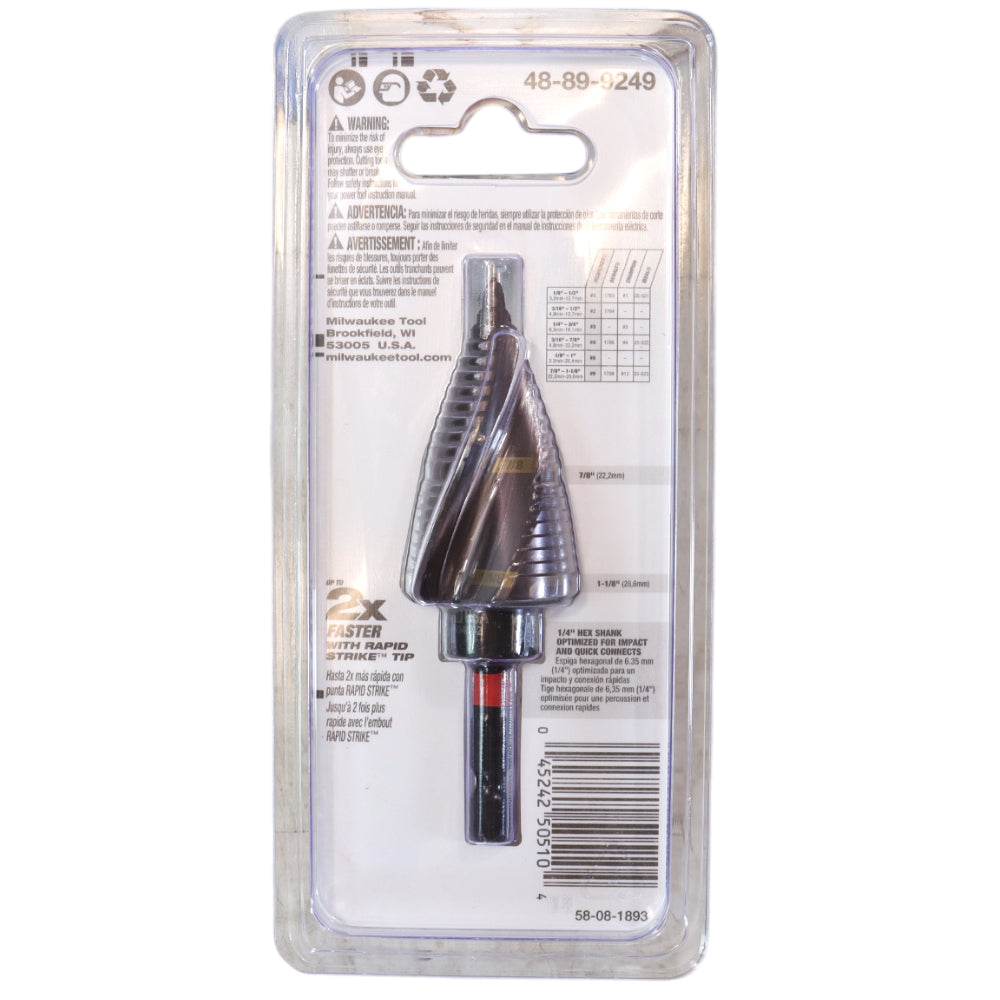 MILWAUKEE 48-89-9249 SHOCKWAVE Impact Duty Step Drill Bit
