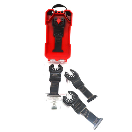 Milwaukee Multi-Tool Oscillating Blade Kit, 5-Piece – Universal Fit OPEN-LOK Blades for Cutting Wood, Metal, Drywall & PVC – High-Carbon Steel Oscillating Saw Blades for Multi-Tool Accessories