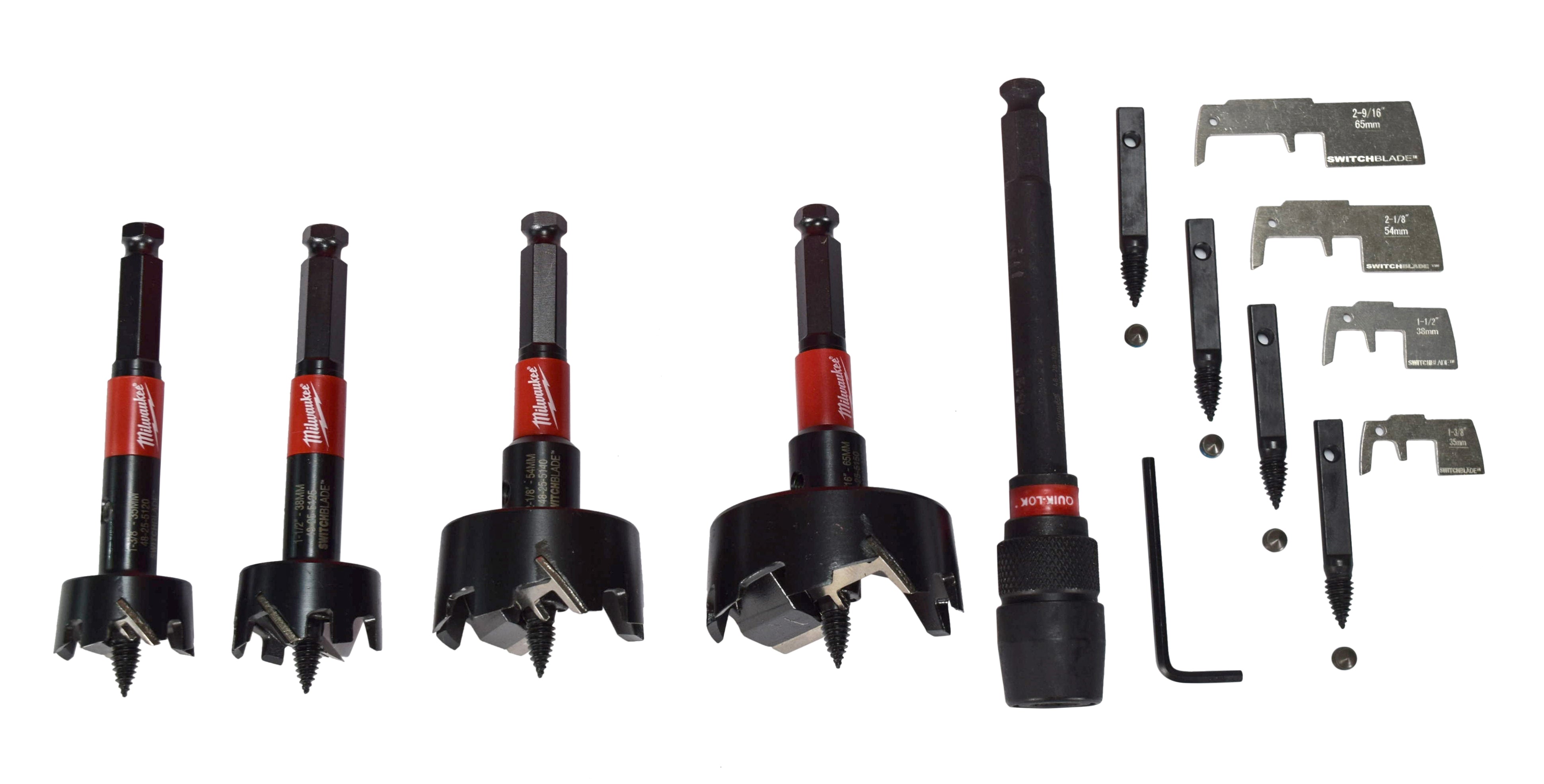 Milwaukee 49-22-5100 SWITCHBLADE Plumbers Selfeed Bits Set (5-Piece)