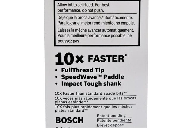 Bosch DSB1005 1/2-Inch by 6-Inch DareDevil Standard Spade Bit