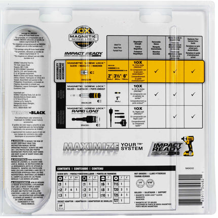 DEWALT DWA2T40IR Impact Ready 40-Piece FlexTorq Screw Driving Set
