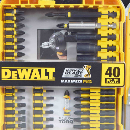 DEWALT DWA2T40IR Impact Ready 40-Piece FlexTorq Screw Driving Set