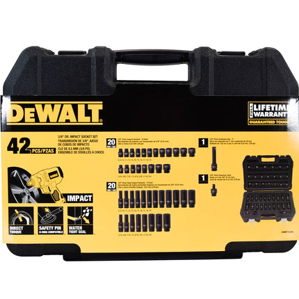 DEWALT 42PC 3/8" Drive Impact Combination Set