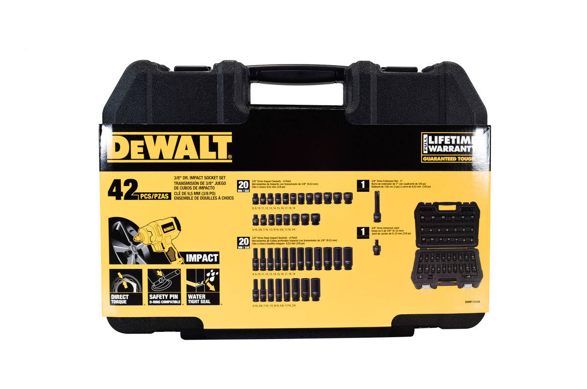 DEWALT 42PC 3/8" Drive Impact Combination Set