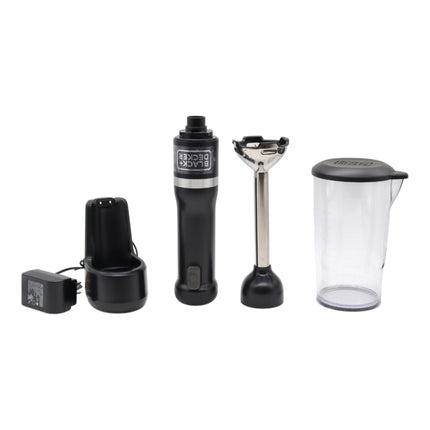 BLACK+DECKER BCKM1011K10 Kitchen Wand Cordless Immersion Blender with Charging Dock, 2-Speed Hand Blender, 150W Motor, Stainless Steel Blending Shaft, Easy One-Hand Operation - Black