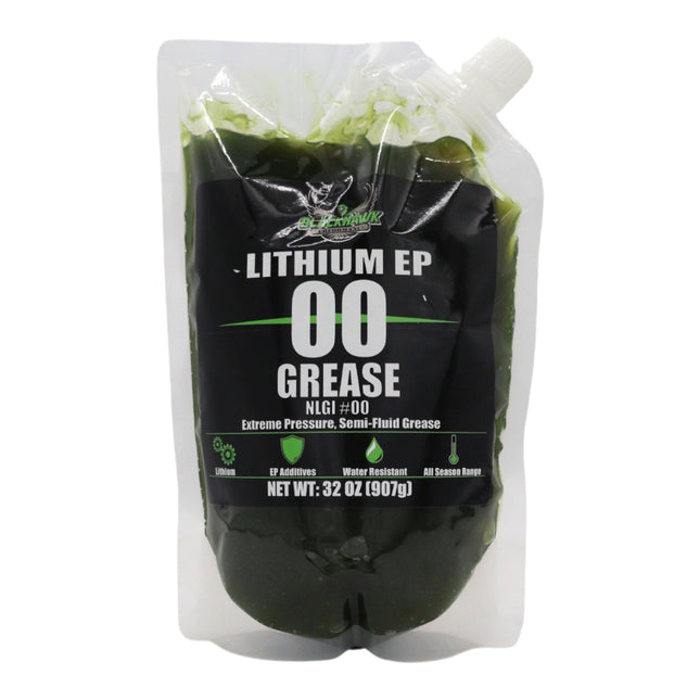 BLACKHAWK PERFORMANCE Lithium EP00 Grease for Centralized Lubrication Systems and Gear Boxes - 32 oz EZ Squeeze Pouch (1pk)