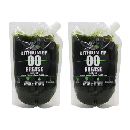 BLACKHAWK PERFORMANCE Lithium EP00 Grease for Centralized Lubrication Systems and Gear Boxes - 32 oz EZ Squeeze Pouch (2 pk)