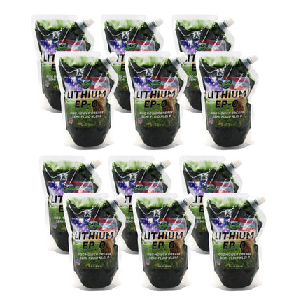 BLACKHAWK PERFORMANCE Lithium EP0 Grease for Disc Mowers and Gear Boxes, 32 oz EZ Squeeze Pouch (12pk)