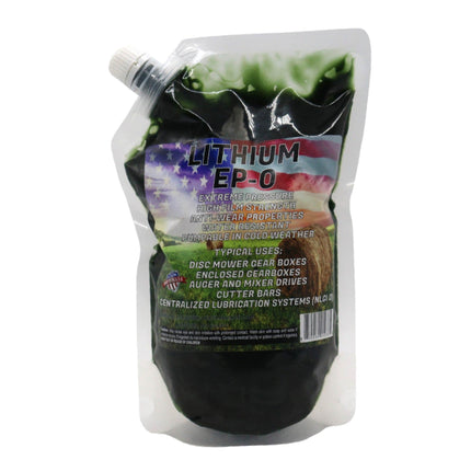BLACKHAWK PERFORMANCE Lithium EP0 Grease for Disc Mowers and Gear Boxes, 32 oz EZ Squeeze Pouch (12pk)
