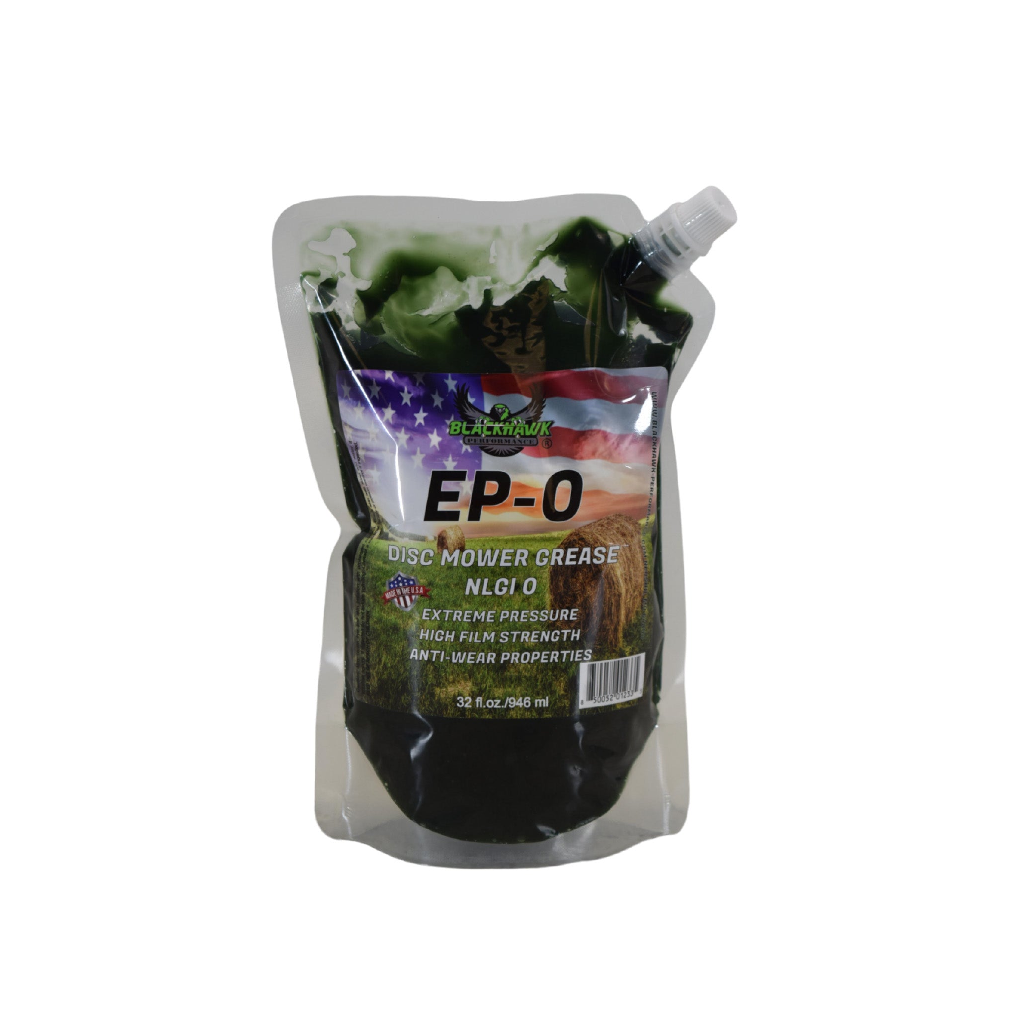 BLACKHAWK PERFORMANCE Lithium EP0 Grease for Disc Mowers and Gear Boxes, 32 oz EZ Squeeze Pouch (4pk)