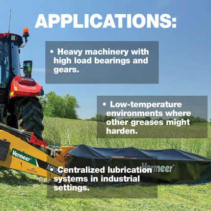 BLACKHAWK PERFORMANCE Lithium EP0 Grease for Disc Mowers and Gear Boxes, 32 oz EZ Squeeze Pouch (4pk)