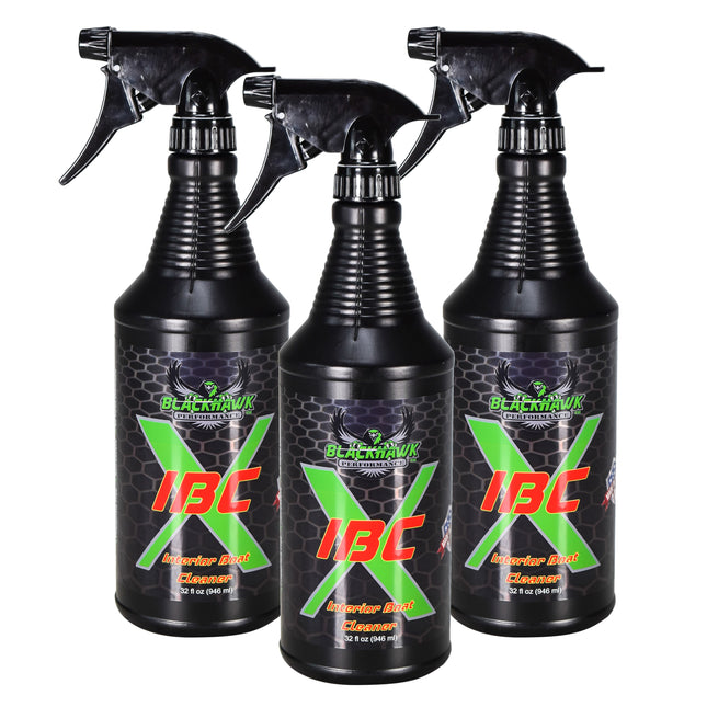 Blackhawk Performance Interior Boat Cleaner - Removes All Dirt & Grime While Shielding Plastic, Vinyl, & Leather from Harmful UV Rays - Made in USA (32oz, 3pk)