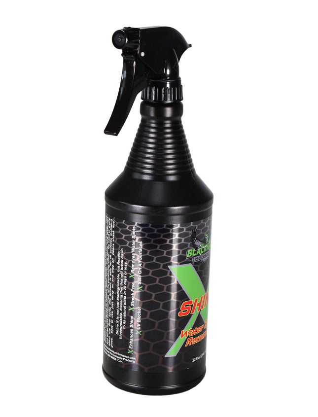 BLACKHAWK PERFORMANCE Shine X Hard Water Spot Remover - Gives Quick Shiny Gloss to Any Surface - Wipes Away Streak-Free - Marine Safe - Made in USA (32oz, 5pk)