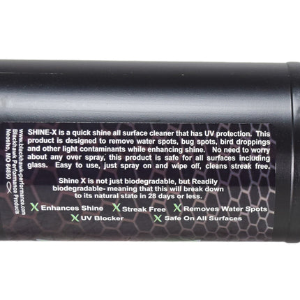 BLACKHAWK PERFORMANCE Shine X Hard Water Spot Remover - Gives Quick Shiny Gloss to Any Surface - Wipes Away Streak-Free - Marine Safe - Made in USA (32oz, 5pk)
