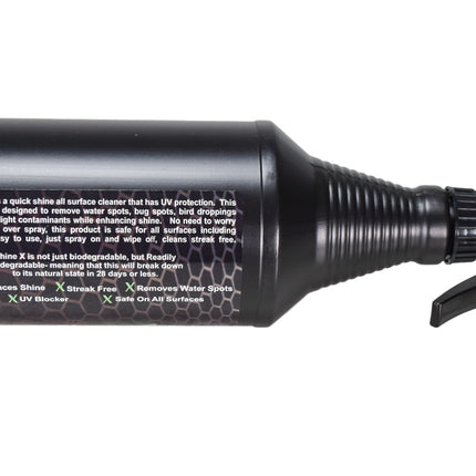 BLACKHAWK PERFORMANCE Shine X Hard Water Spot Remover - Gives Quick Shiny Gloss to Any Surface - Wipes Away Streak-Free - Marine Safe - Made in USA (32oz, 5pk)