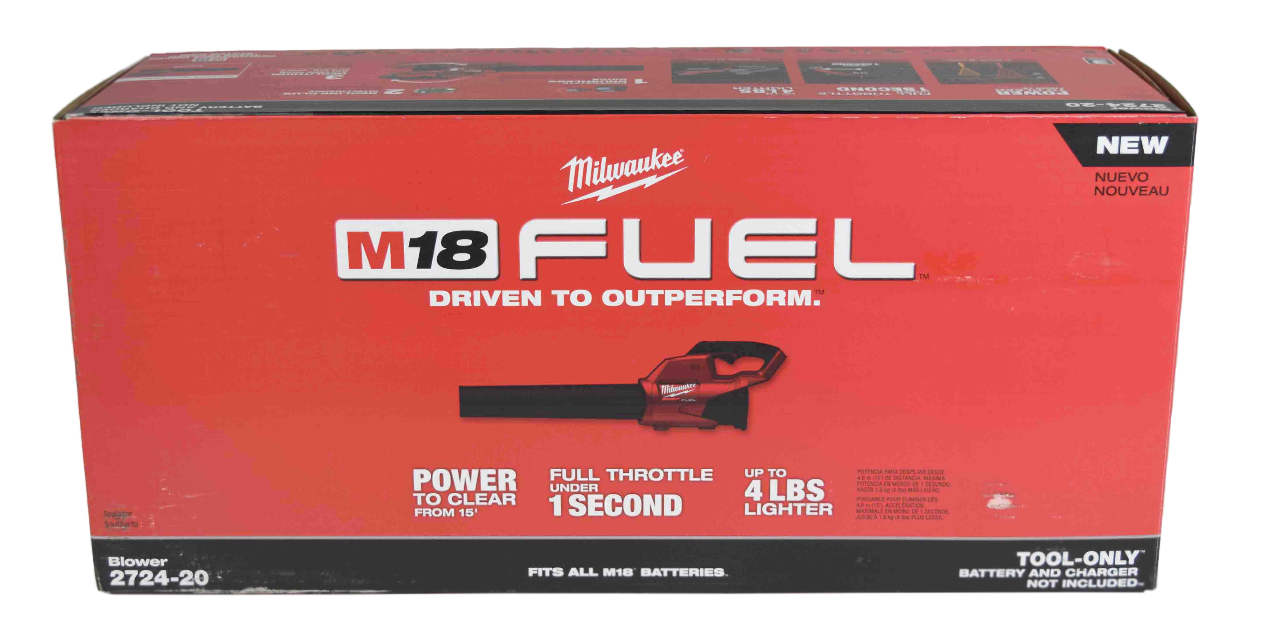 Milwaukee 2724-20 M18 FUEL 120 MPH 450 CFM 18-Volt Lithium Ion Brushless Blower