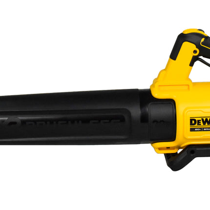 DEWALT 20V MAX* XR Cordless Leaf Blower, 125-MPH, 450-CFM, Brushless, Handheld, with 5.0Ah Battery & Charger, Variable Speed, Low Noise ) - Powerful Debris Clearing for Lawn and Yard (DCBL722P1)