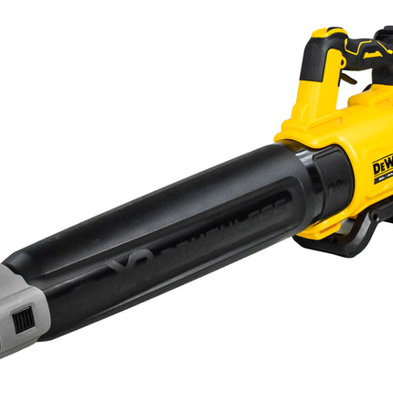DEWALT 20V MAX* XR Cordless Leaf Blower, 125-MPH, 450-CFM, Brushless, Handheld, with 5.0Ah Battery & Charger, Variable Speed, Low Noise ) - Powerful Debris Clearing for Lawn and Yard (DCBL722P1)