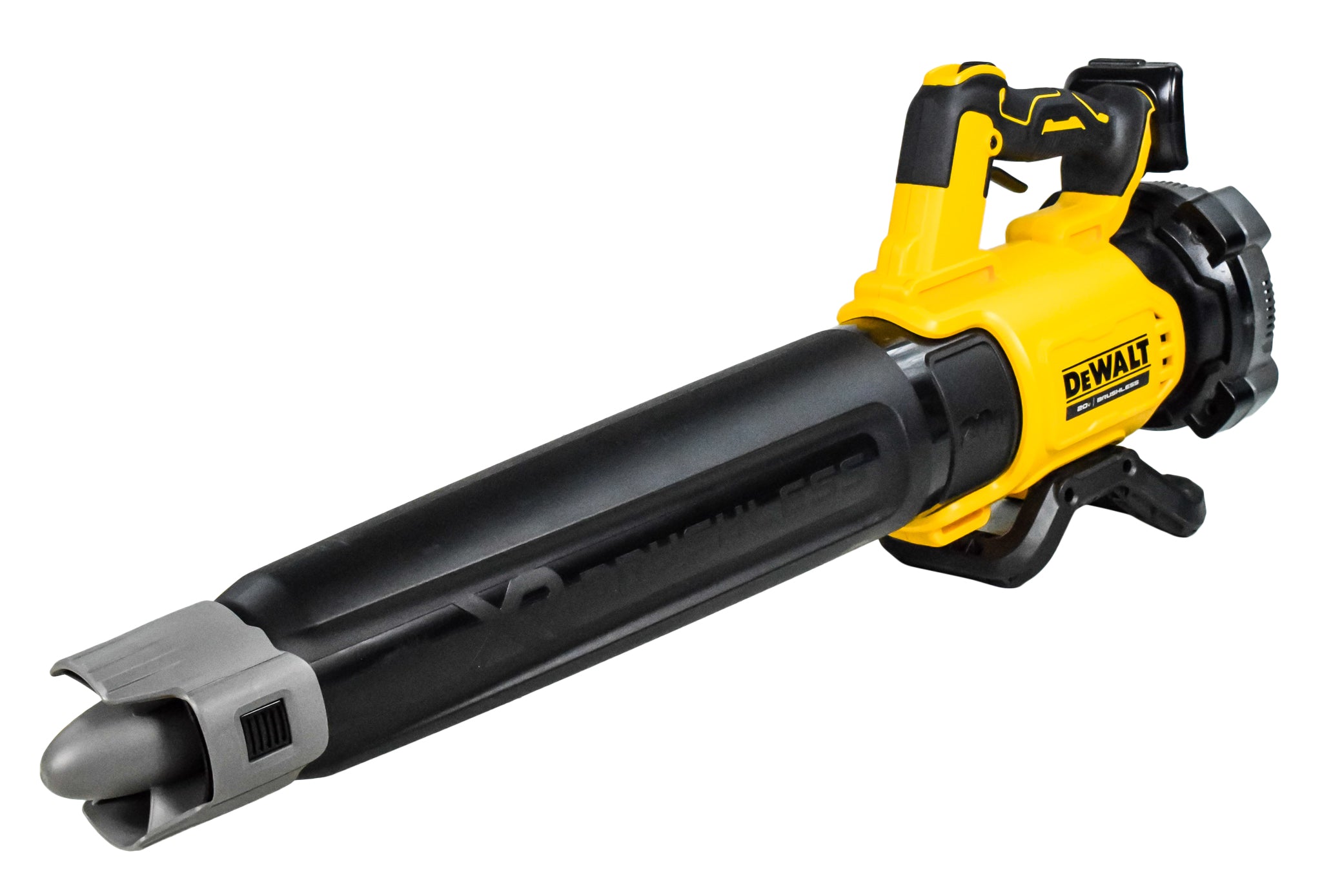 DEWALT 20V MAX* XR Cordless Leaf Blower, 125-MPH, 450-CFM, Brushless, Handheld, with 5.0Ah Battery & Charger, Variable Speed, Low Noise ) - Powerful Debris Clearing for Lawn and Yard (DCBL722P1)