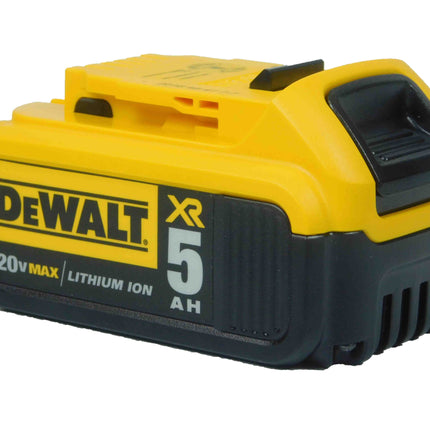 DEWALT 20V MAX* XR Cordless Leaf Blower, 125-MPH, 450-CFM, Brushless, Handheld, with 5.0Ah Battery & Charger, Variable Speed, Low Noise ) - Powerful Debris Clearing for Lawn and Yard (DCBL722P1)