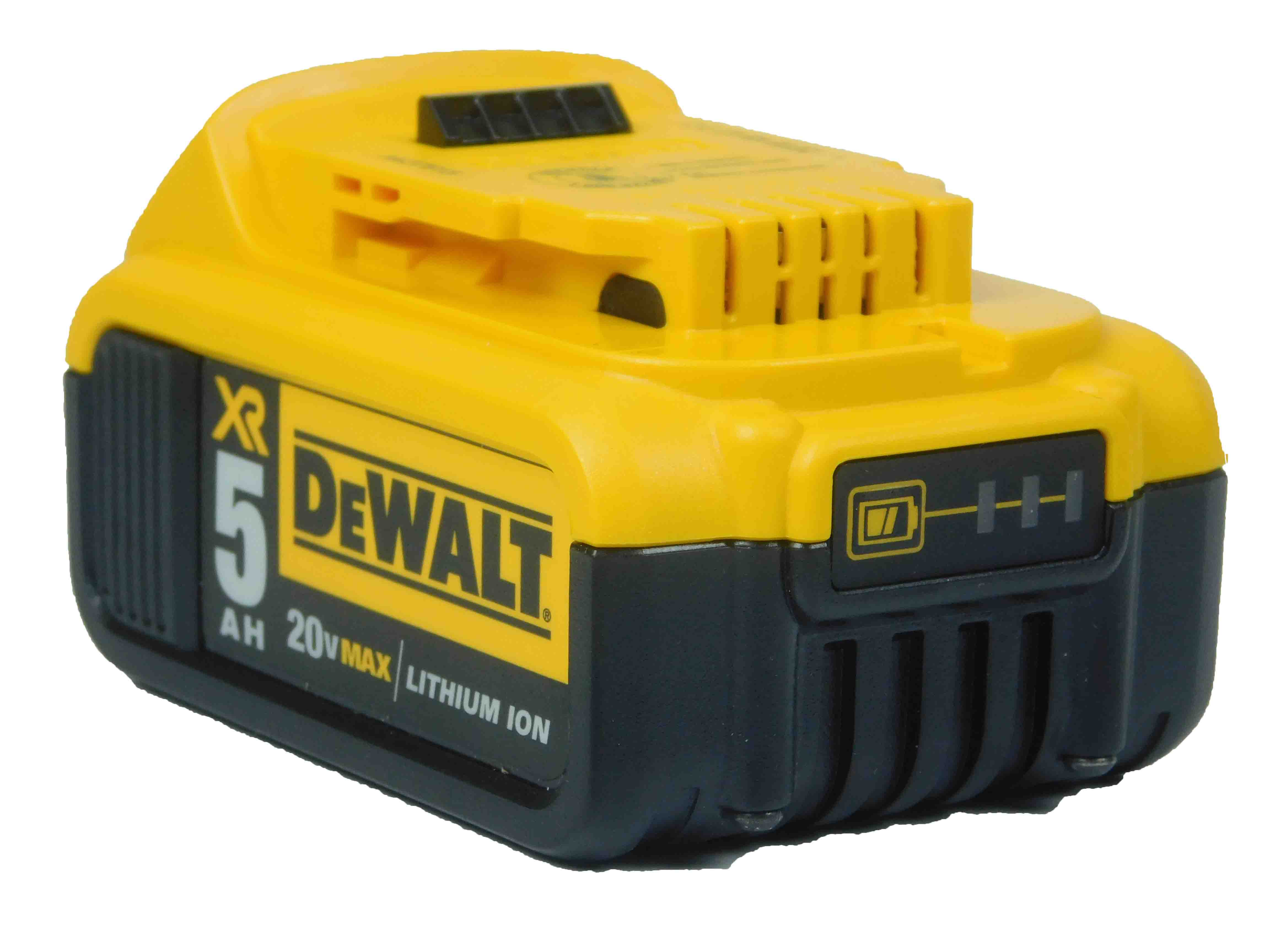 DEWALT 20V MAX* XR Cordless Leaf Blower, 125-MPH, 450-CFM, Brushless, Handheld, with 5.0Ah Battery & Charger, Variable Speed, Low Noise ) - Powerful Debris Clearing for Lawn and Yard (DCBL722P1)