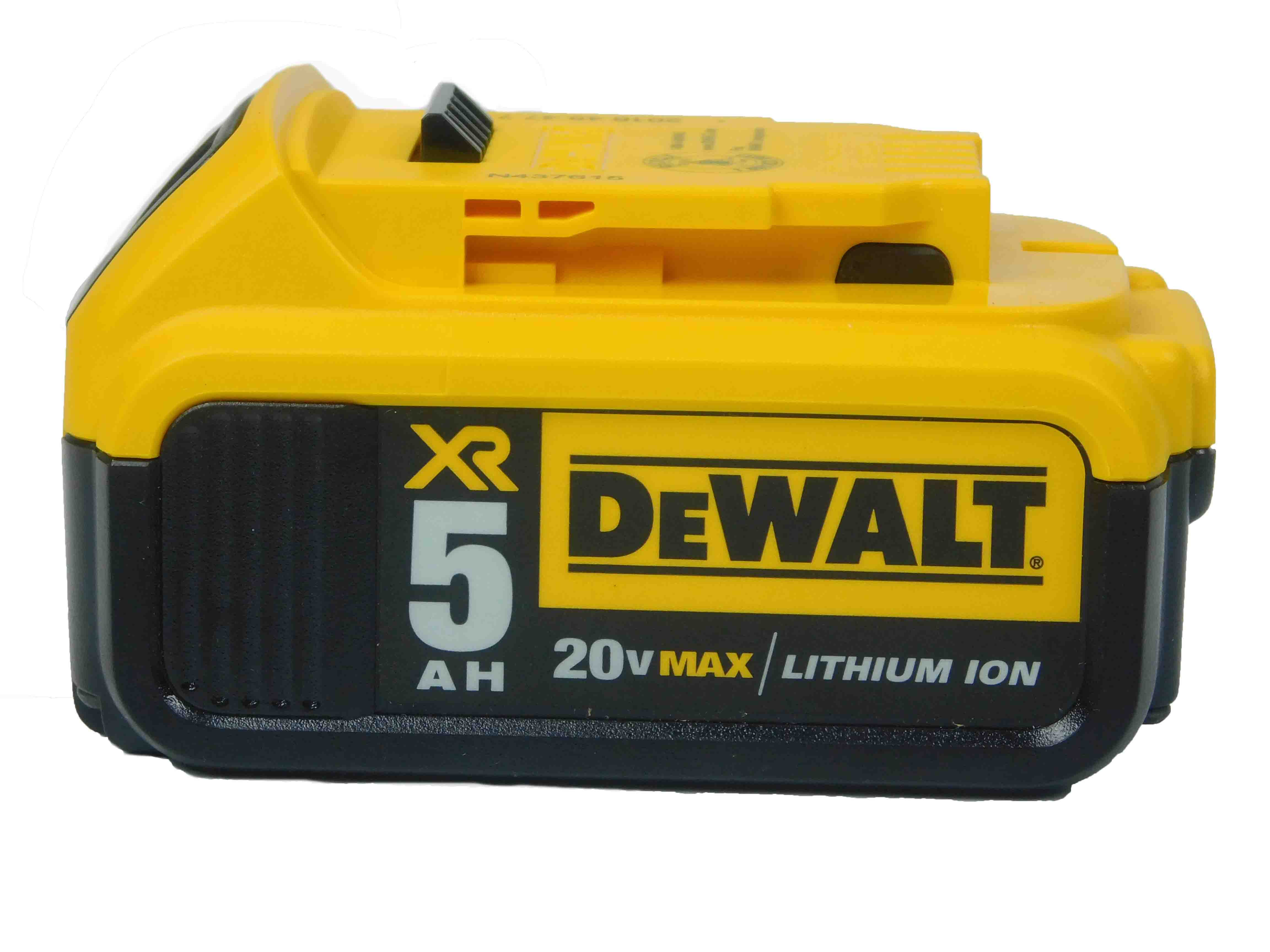 DEWALT 20V MAX* XR Cordless Leaf Blower, 125-MPH, 450-CFM, Brushless, Handheld, with 5.0Ah Battery & Charger, Variable Speed, Low Noise ) - Powerful Debris Clearing for Lawn and Yard (DCBL722P1)