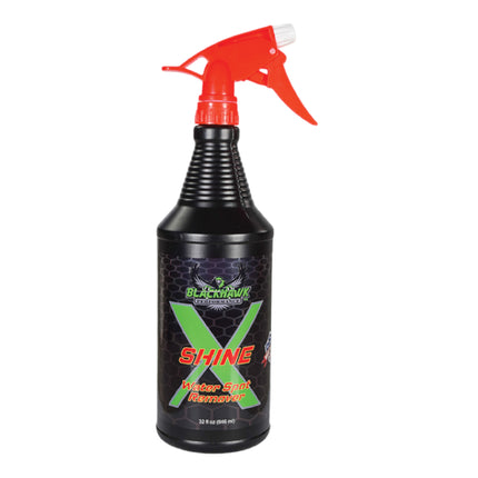 BLACKHAWK PERFORMANCE Shine X Hard Water Spot Remover - Gives Quick Shiny Gloss to Any Surface - Wipes Away Streak-Free - Marine Safe - Made in USA (32oz)