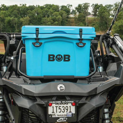 BOB THE COOLER CO 25QT "The Wingman" Leak-Proof Hard Cooler with Heavy Duty Handle & Built In Lid Latching Bottle Openers - Fits 35 12oz Cans for the Beach, Camping, Tailgating, Sports, & More