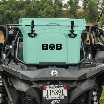 BOB THE COOLER CO 25QT "The Wingman" Leak-Proof Hard Cooler with Heavy Duty Handle & Built In Lid Latching Bottle Openers - Fits 30 12oz Cans for the Beach, Camping, Tailgating, Sports, & More